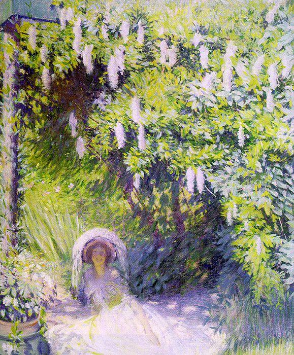 Philip Leslie Hale Wisteria France oil painting art